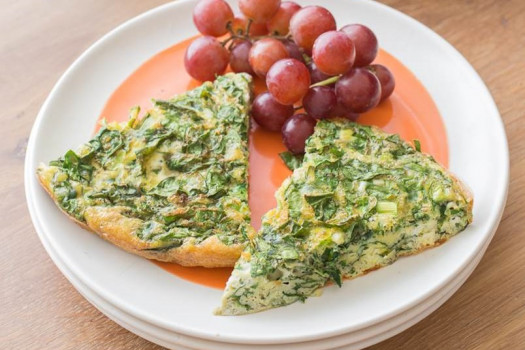 plate of French Spinach Frittata
