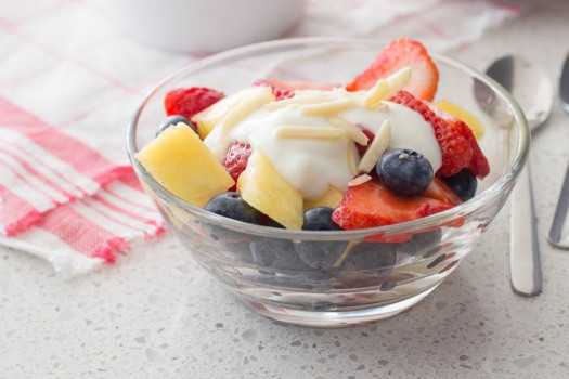 bowl of Fruit Salad with Yogurt