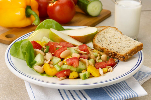 plate of Garden Cannellini Bean Salad