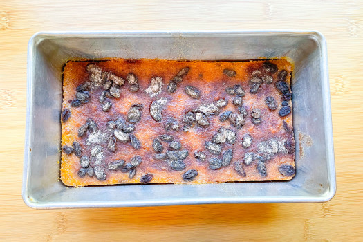 baking pan with Sweet Potato Custard