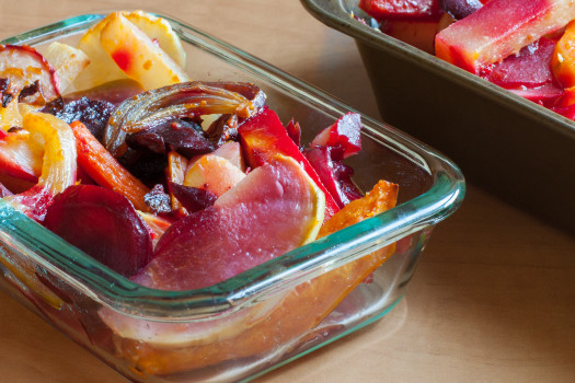 Roasted Root Vegetables in a baking dish