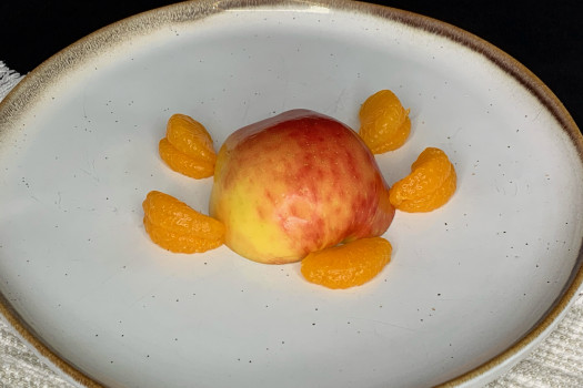 Turtle Apple on a plate