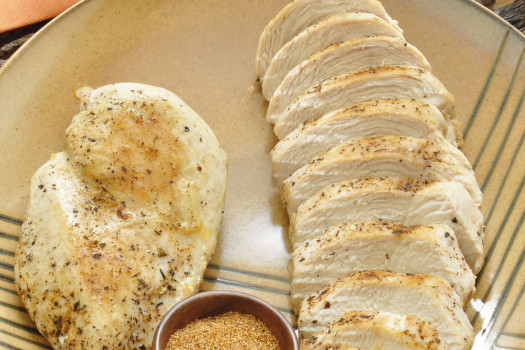 Skillet-Braised Chicken on a plate