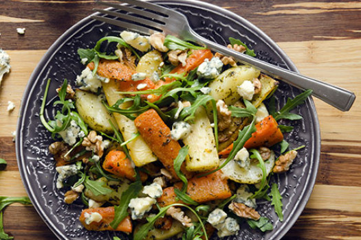 Harvest Vegetable Salad on a plate