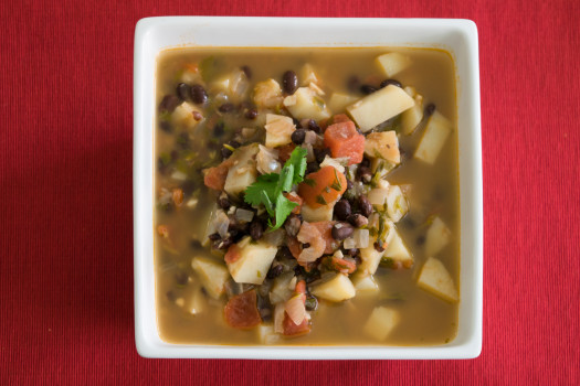 Hearty Mexican Soup in a bowl