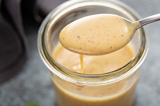 Honey Mustard Dressing in a jar