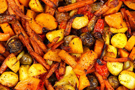 Oven-Roasted Vegetables ready to eat