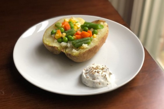 Baked Potatoes Primavera