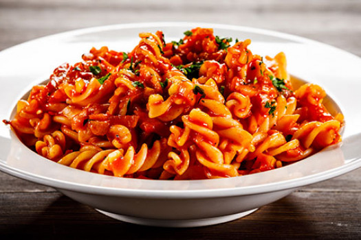 Red Hot Fusilli in a bowl