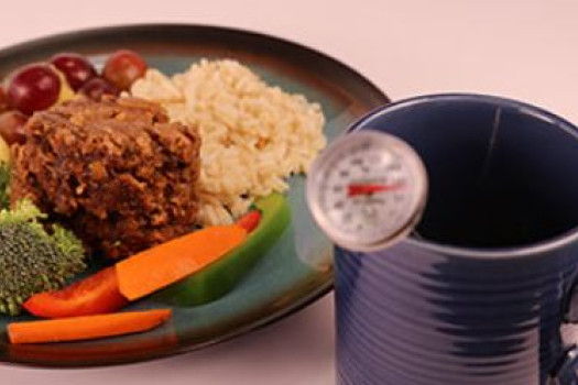 Meatloaf in a Mug on a plate