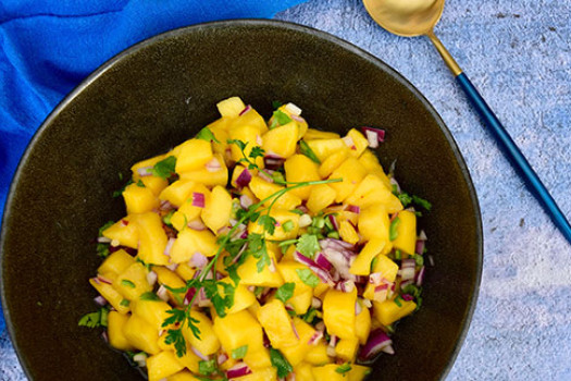 Mango Salsa in a bowl