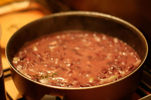 New Orleans Red Beans in a pot