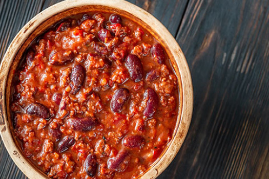 Quick Chili in a bowl