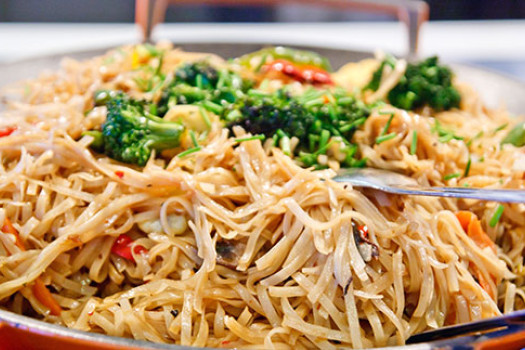 Veggie Chow Mein in a bowl