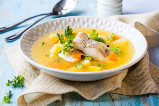 Walleye Chowder in a bowl