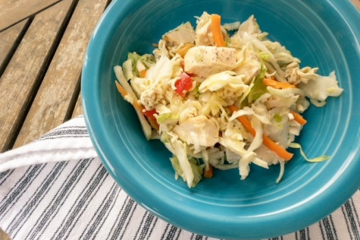 Chicken Salad with Ramen Noodles