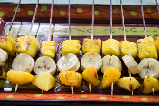 Grilled Fruit on a platter