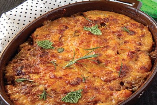 Herbed Lentils and Rice Casserole