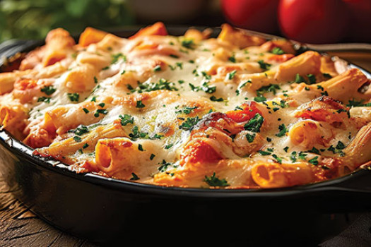 image of Tuna Pasta Casserole in a skillet