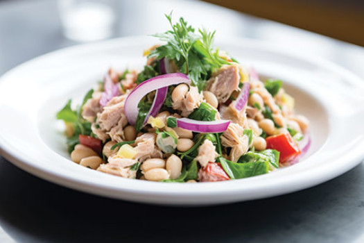 image of Tuna Veggie Antipasto on a plate