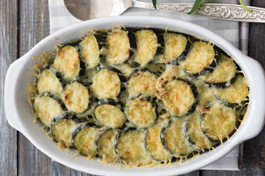 image of Zucchini Au Gratin in a serving dish