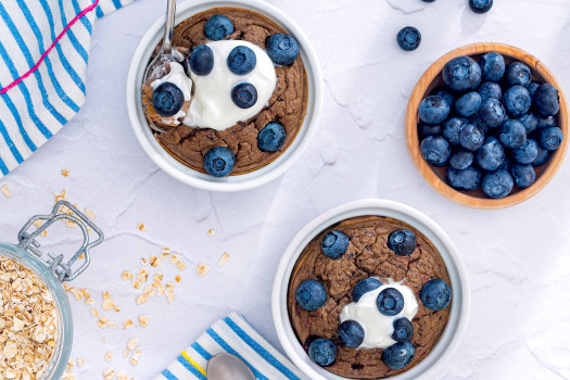 image of Blueberry Baked Oats recipe on a table