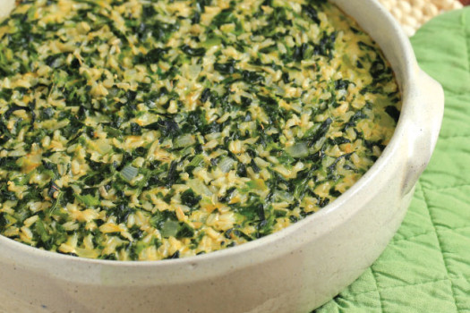 Image of Herbed Spinach Bake recipe in a bowl