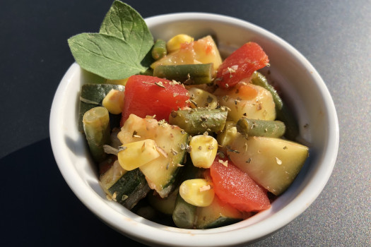 Image of Italian Style Vegetables Recipe in a bowl.