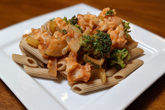 Image of Italian Vegetables Recipe on a plate