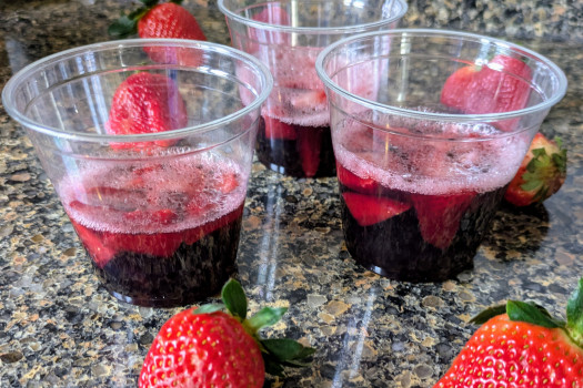 Image of Berry Good Dessert recipe in clear cups