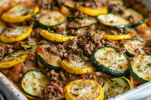 Image of Zucchini Casserole recipe in a casserole dish