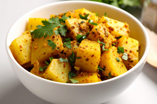 Image of Curried Potatoes recipe in a bowl