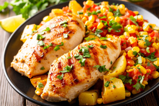 Image of One Pan Potatoes and Chicken recipe on a plate