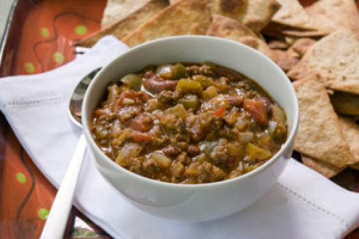 Beef and Bean Chile Verde