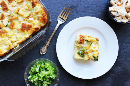 Bread Bake with Chicken, Cheese, and Vegetables