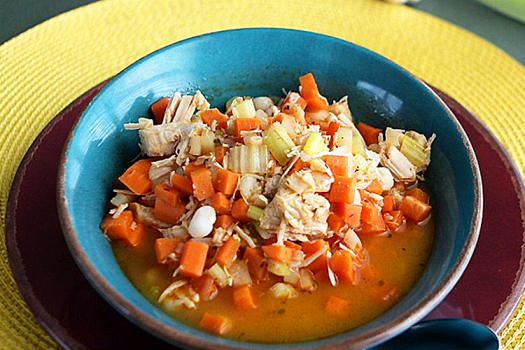 bowl of Chicken Posole