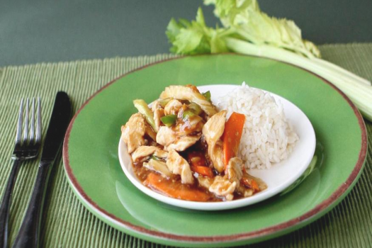 plate of Chicken Stir-Fry