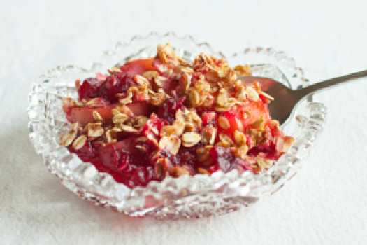 bowl of Cran-Apple Crisp