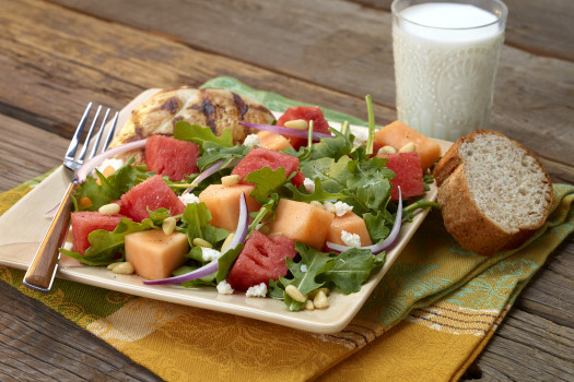 plate of Fruit & Feta Salad