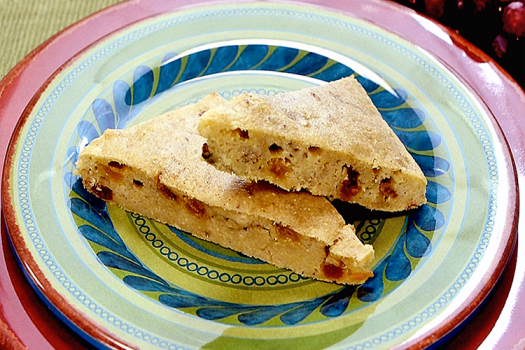 Garden Pan Bread on a plate