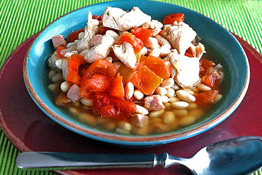Great Northern Bean Soup in a bowl