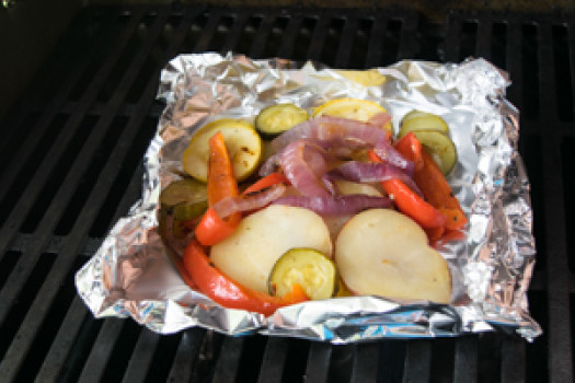 freshly cooked Grilled Vegetable Packets