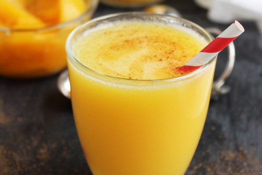 Peach Cooler in a glass