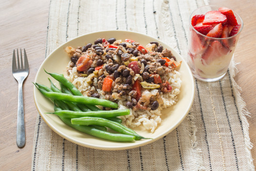 Picadillo on a plate