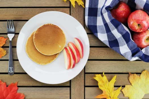 Perfect Pumpkin Pancakes on a plate