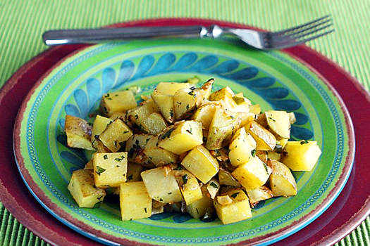Roasted Potatoes on a plate