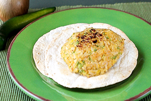 Veggie Burger on a plate