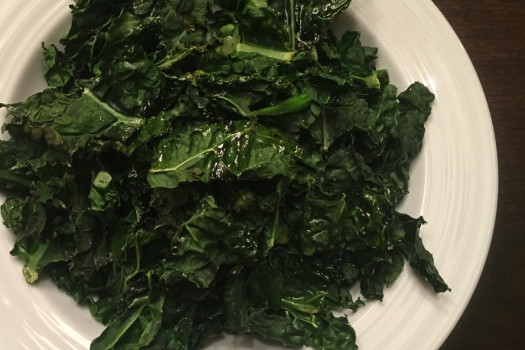 Kale Chips on a plate