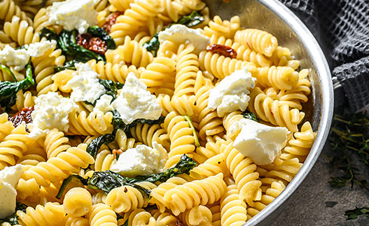Skillet Noodles and Beef in a bowl