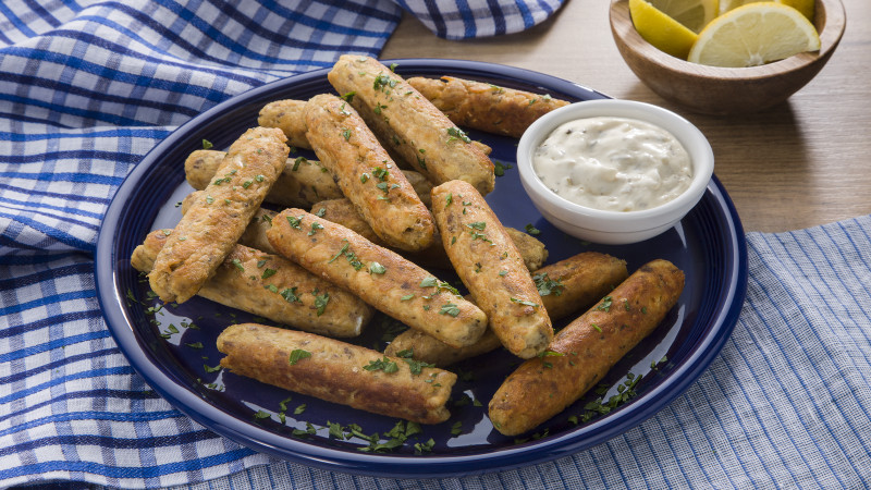 Image of Hooked on Salmon Sticks Recipe on a plate